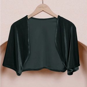Revelry Velvet Shawl-Classic Emerald-NWT-size Medium